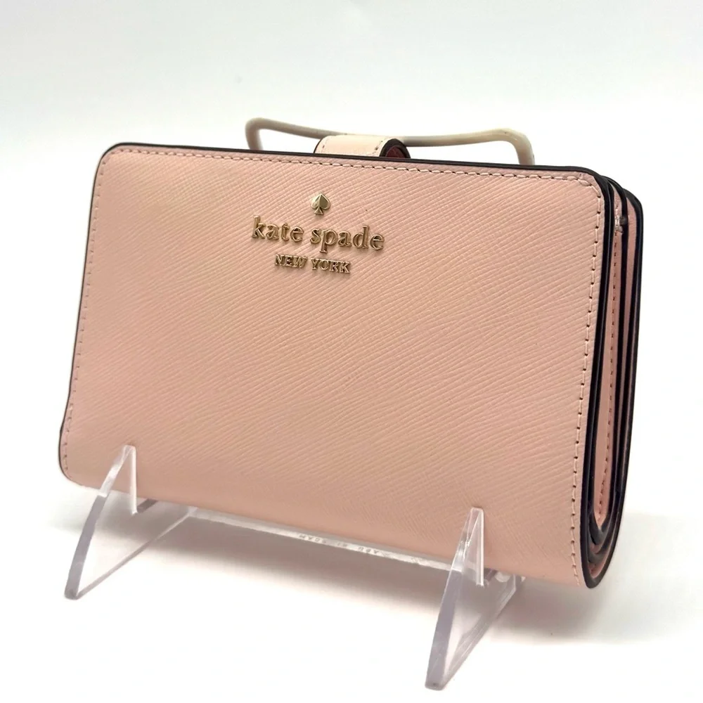 Kate Spade Leila Medium Compact Bifold Wallet Light Pink